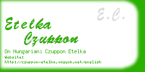 etelka czuppon business card